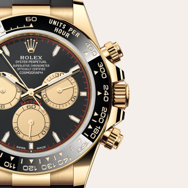Rolex Cosmograph Daytona, 18 Karat Gelbgold, M126518LN-0004 – Goldschmiede Hofacker – Detailansicht 7