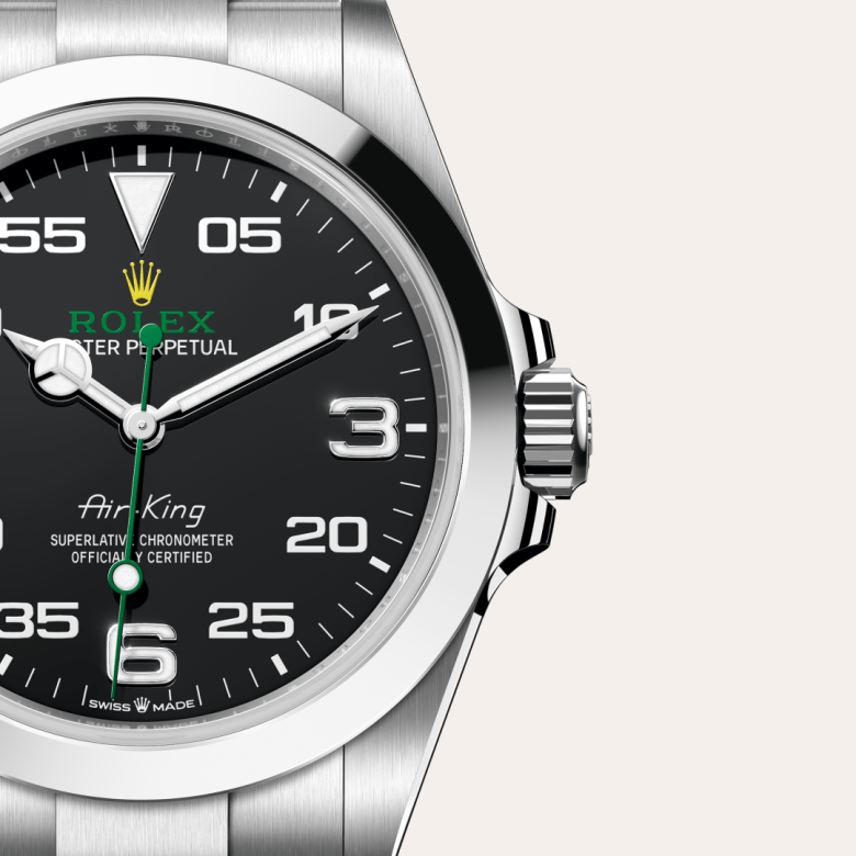 Rolex Air-King, Edelstahl Oystersteel, M126900-0001 – Goldschmiede Hofacker – Detailansicht 7