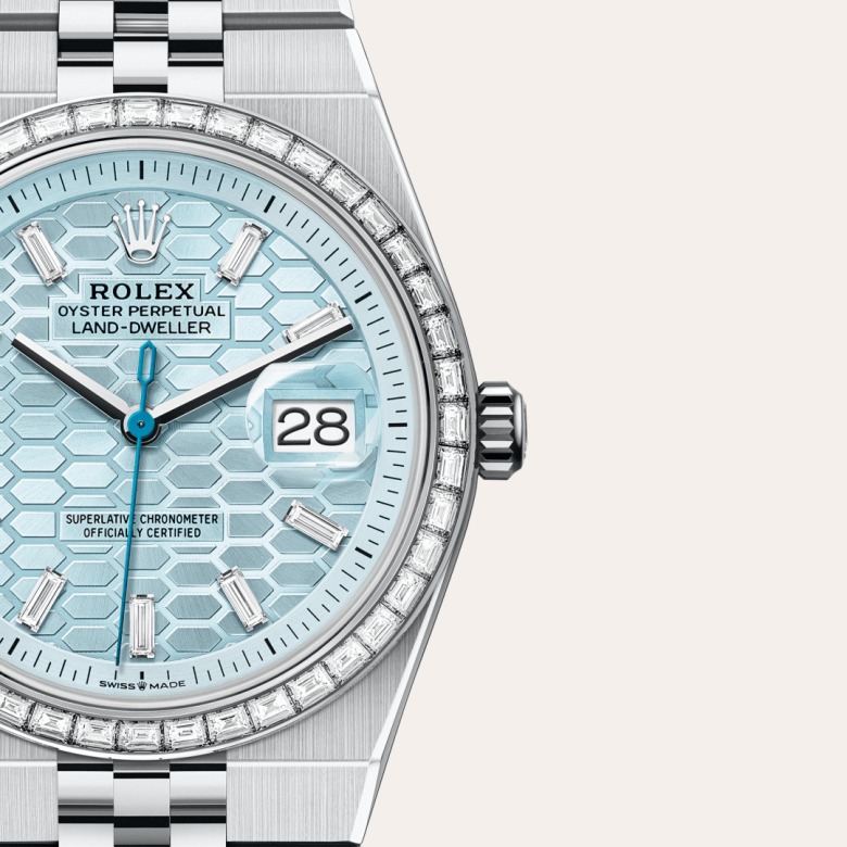 Rolex Land-Dweller 36, Platin, M127286TBR-0001 – Goldschmiede Hofacker – Detailansicht 7