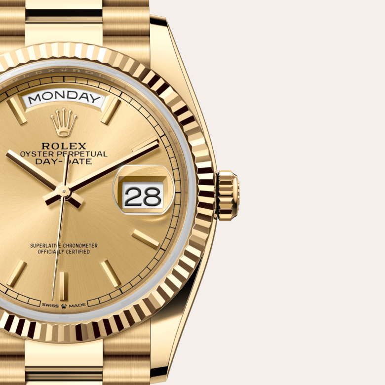 Rolex Day-Date 36, 18 Karat Gelbgold, M128238-0045 – Goldschmiede Hofacker – Detailansicht 7