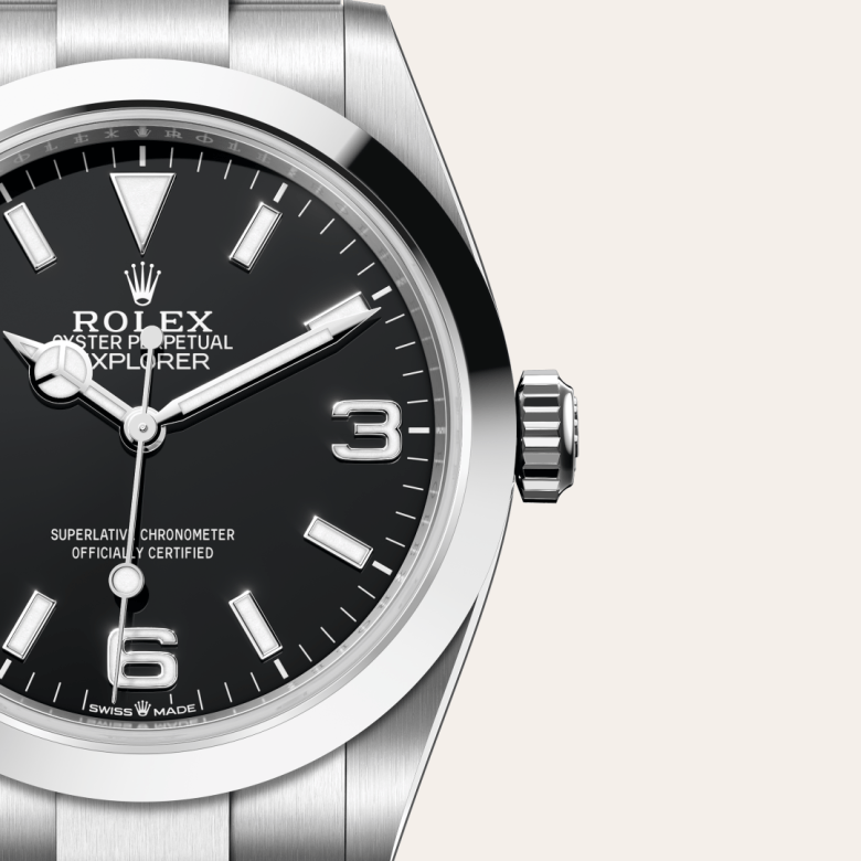 Rolex Explorer 40, Edelstahl Oystersteel, M224270-0001 – Goldschmiede Hofacker – Detailansicht 7