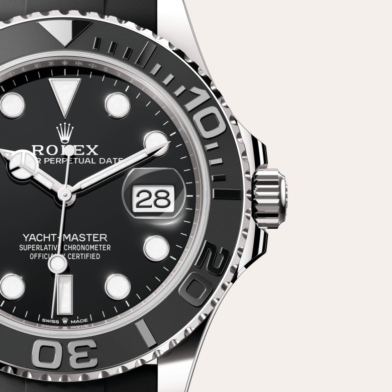 Rolex Yacht-Master 42, 18 Karat Weißgold, M226659-0002 – Goldschmiede Hofacker – Detailansicht 7