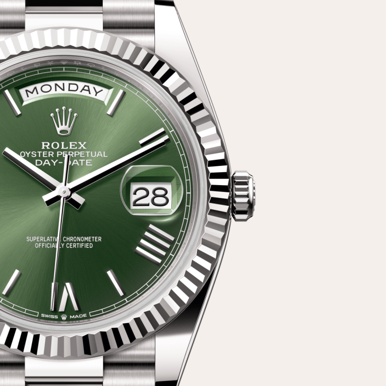 Rolex Day-Date 40, 18 Karat Weißgold, M228239-0033 – Goldschmiede Hofacker – Detailansicht 7