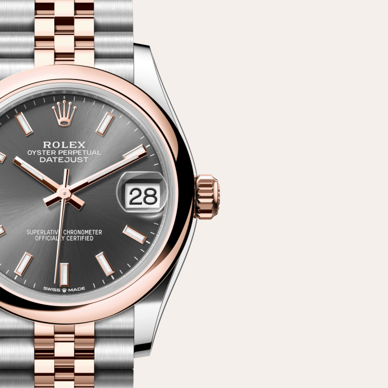Rolex Datejust 31, Rolesor Everose (Kombination aus Edelstahl Oystersteel und Everose-Gold), M278241-0018 – Goldschmiede Hofacker – Detailansicht 7