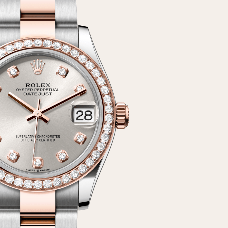 Rolex Datejust 31, Rolesor Everose (Kombination aus Edelstahl Oystersteel und Everose-Gold), M278381RBR-0015 – Goldschmiede Hofacker – Detailansicht 7