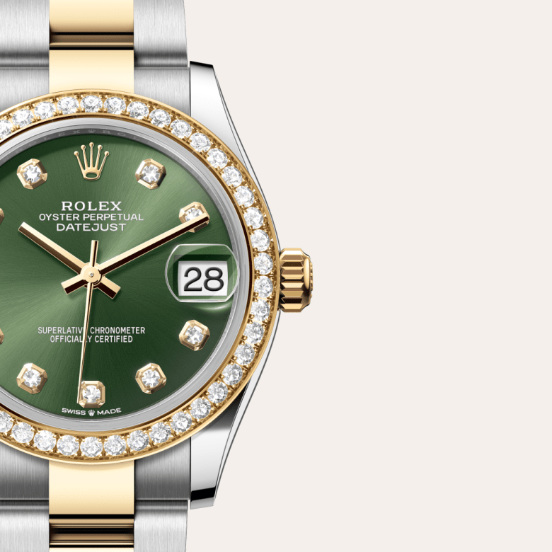 Rolex Datejust 31, Rolesor gelb (Kombination aus Edelstahl Oystersteel und Gelbgold), M278383RBR-0029 – Goldschmiede Hofacker – Detailansicht 7