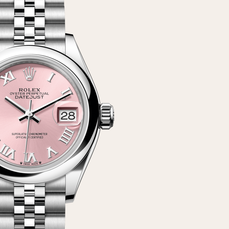 Rolex Lady-Datejust, Edelstahl Oystersteel, M279160-0013 – Goldschmiede Hofacker – Detailansicht 7