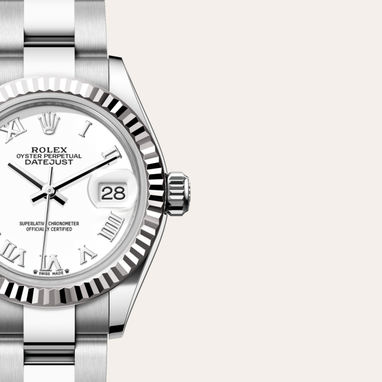 Rolex Lady-Datejust, Rolesor weiß (Kombination aus Edelstahl Oystersteel und Weißgold), M279174-0020 – Goldschmiede Hofacker – Detailansicht 7