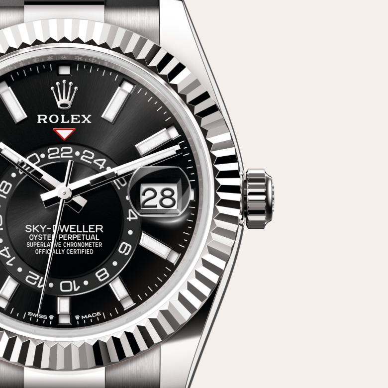 Rolex Sky-Dweller, 18 Karat Weißgold, M336239-0002 – Goldschmiede Hofacker – Detailansicht 7