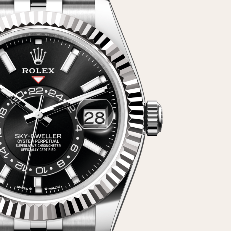 Rolex Sky-Dweller, Rolesor weiß (Kombination aus Edelstahl Oystersteel und Weißgold), M336934-0008 – Goldschmiede Hofacker – Detailansicht 7