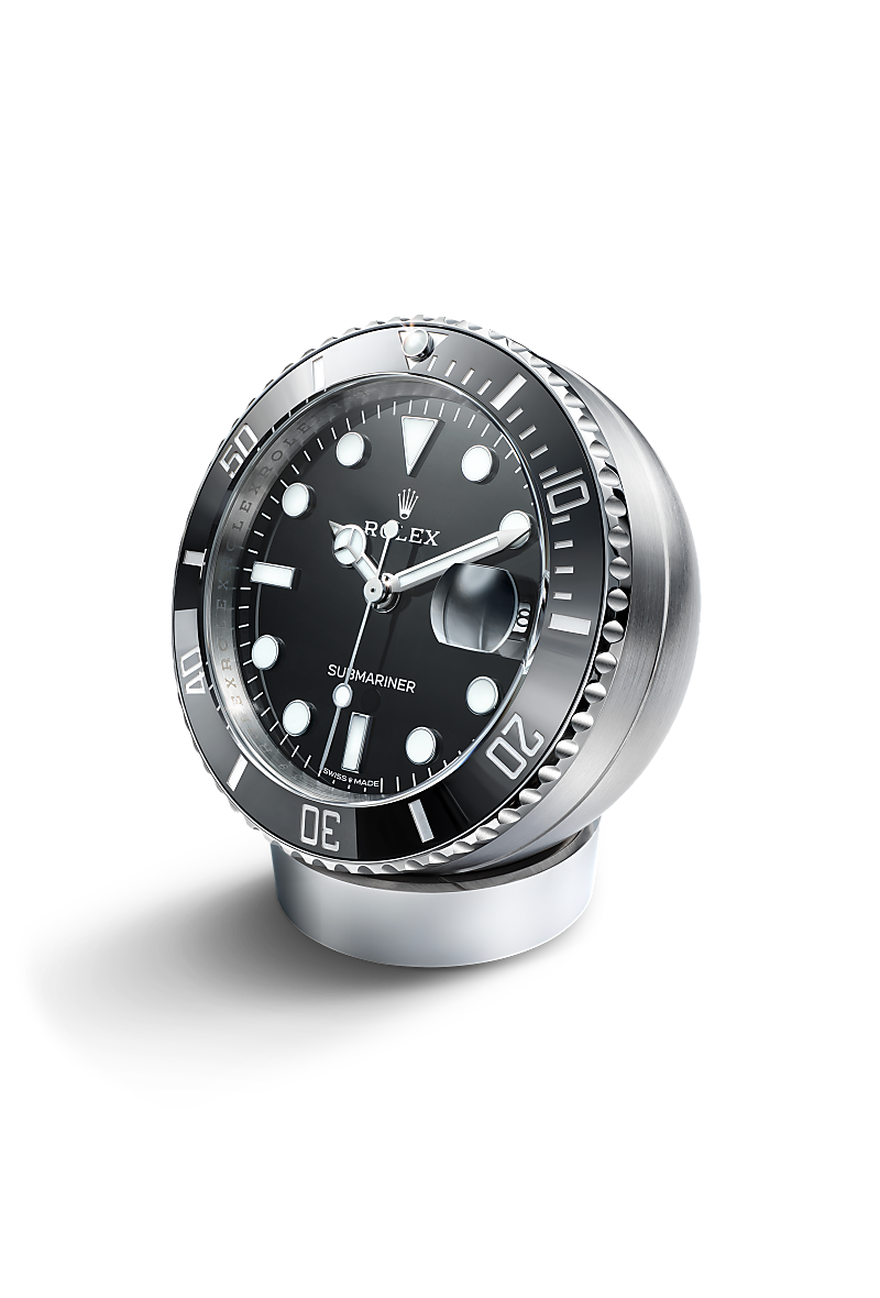 Rolex Submariner Date Tischuhr, C909010LN-0001, 80 mm, Edelstahl