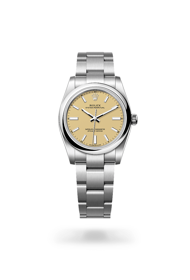 Rolex Oyster Perpetual, M124200-0007, Oyster, 34 mm, Edelstahl Oystersteel