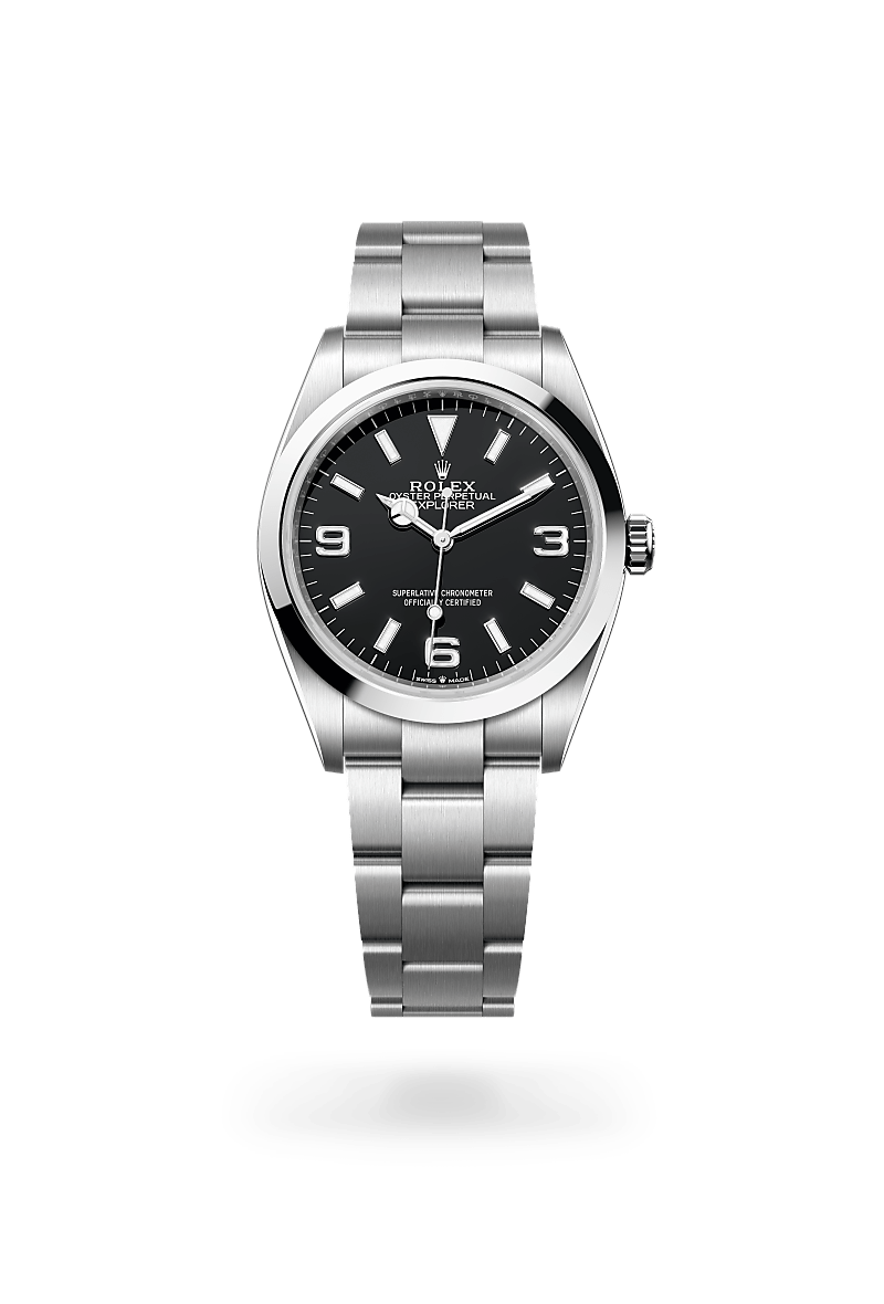 Rolex Explorer, M124270-0001, Oyster, 36 mm, Edelstahl Oystersteel