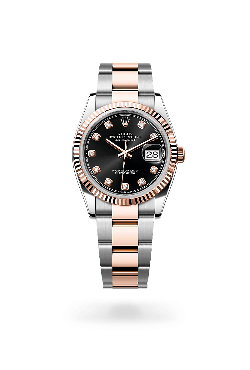Rolex Datejust, M126231-0020, Oyster, 36 mm, Edelstahl Oystersteel und Everose-Gold