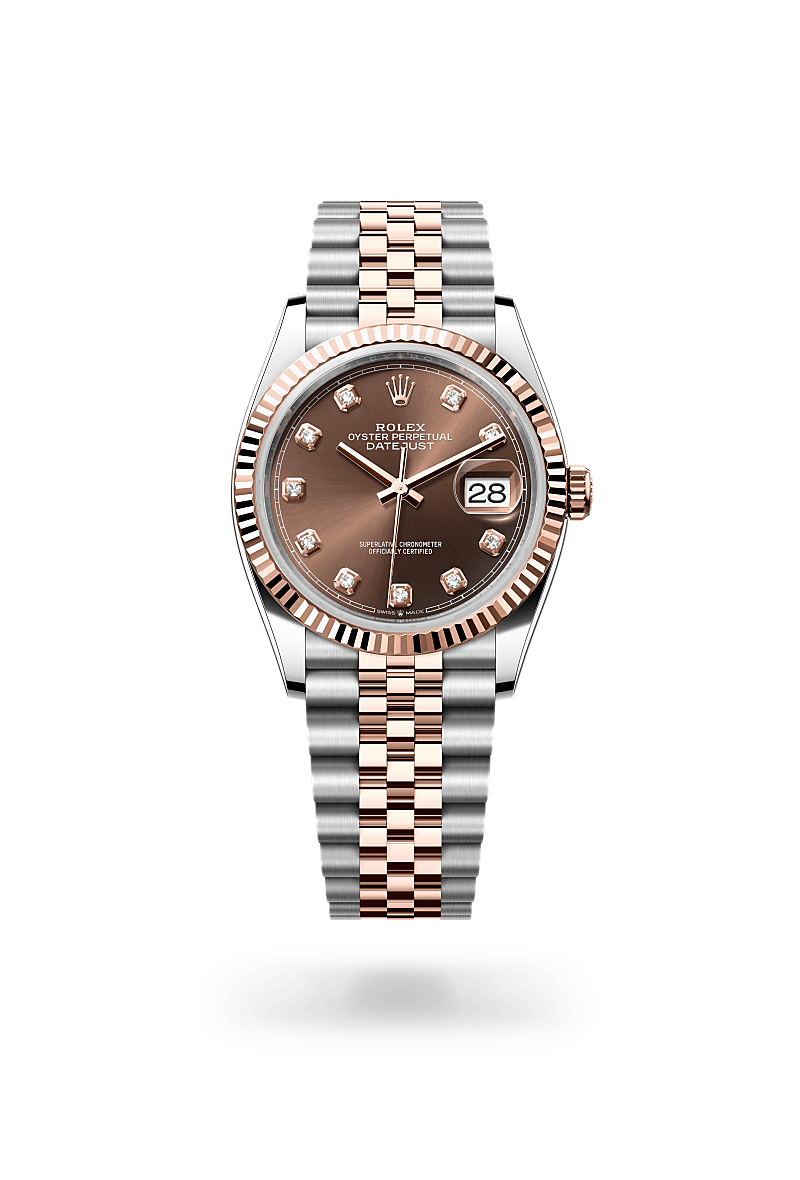 Rolex Datejust, M126231-0053, Oyster, 36 mm, Edelstahl Oystersteel und Everose-Gold