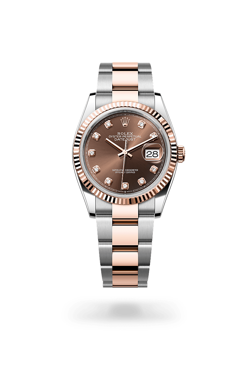 Rolex Datejust 36, M126231-0054, Oyster, 36 mm, Edelstahl Oystersteel und Everose-Gold