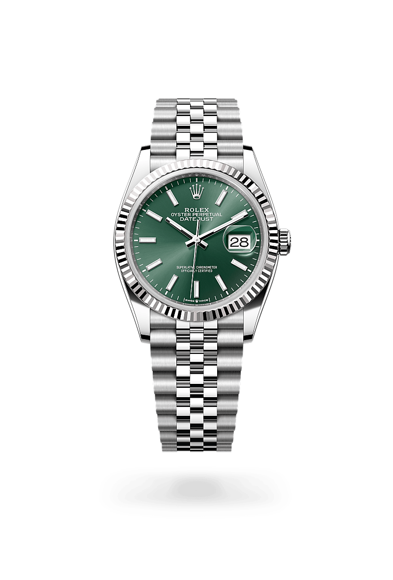 Rolex Datejust, M126234-0051, Oyster, 36 mm, Edelstahl Oystersteel und Weißgold