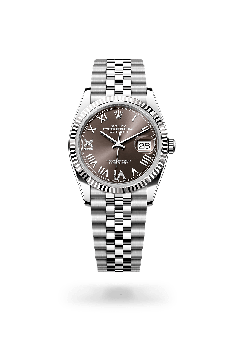 Rolex Datejust, M126234-0071, Oyster, 36 mm, Edelstahl Oystersteel und Weißgold