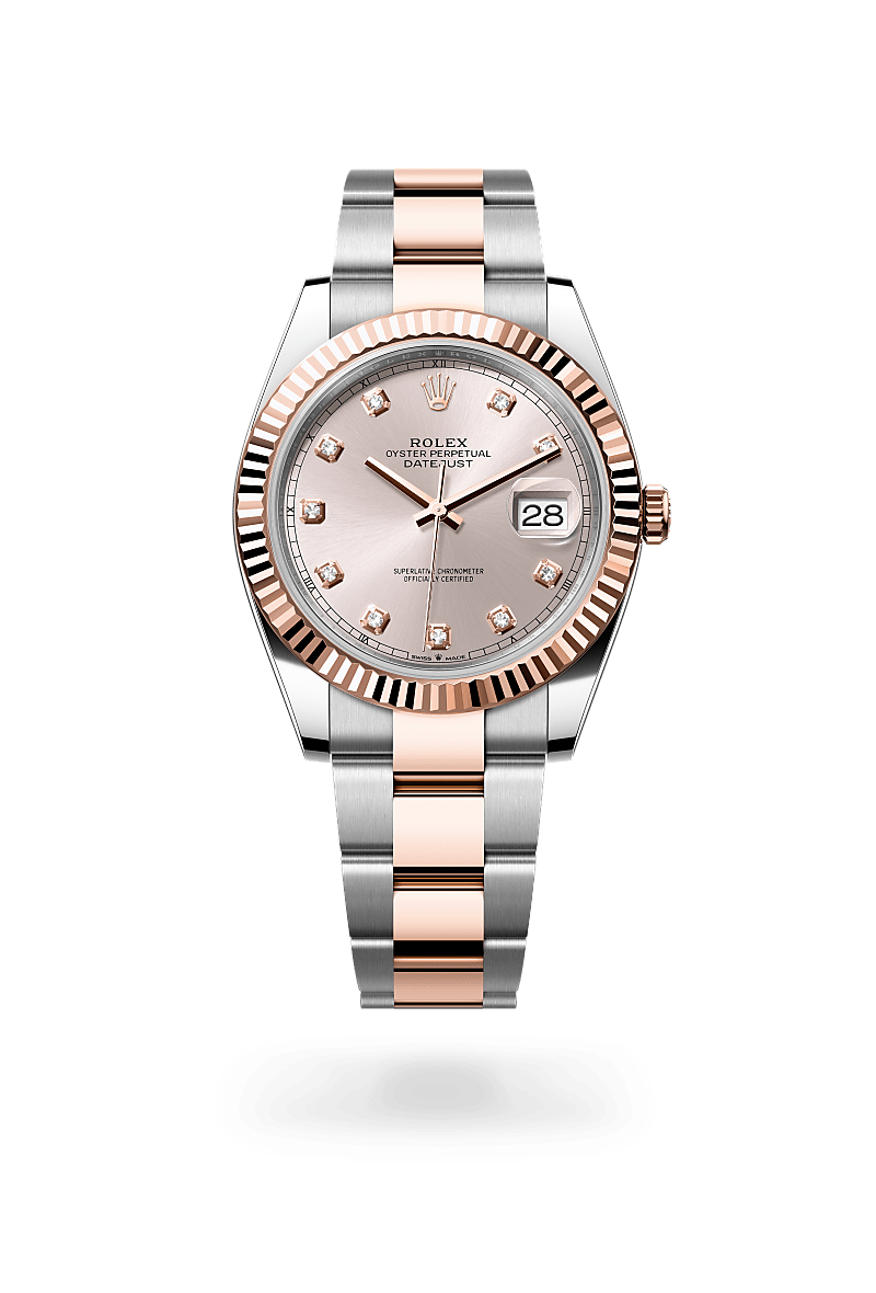 Rolex Datejust, M126331-0007, Oyster, 41 mm, Edelstahl Oystersteel und Everose-Gold
