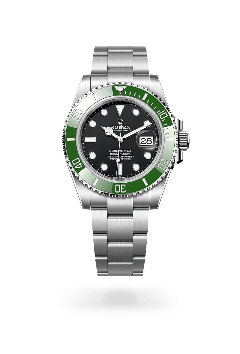 Rolex Submariner, M126610LV-0002, Oyster, 41 mm, Edelstahl Oystersteel