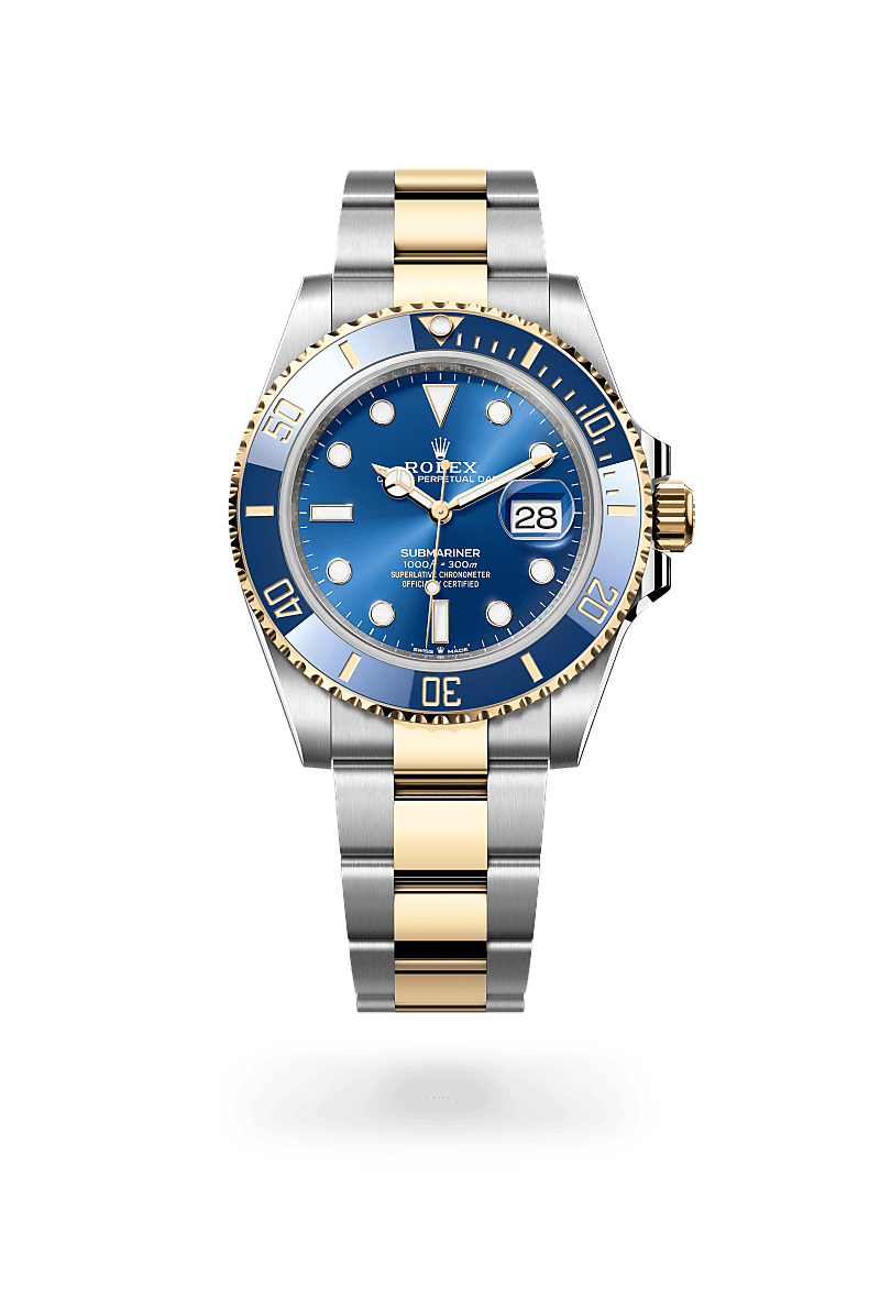 Rolex Submariner, M126613LB-0002, Oyster, 41 mm, Edelstahl Oystersteel und Gelbgold