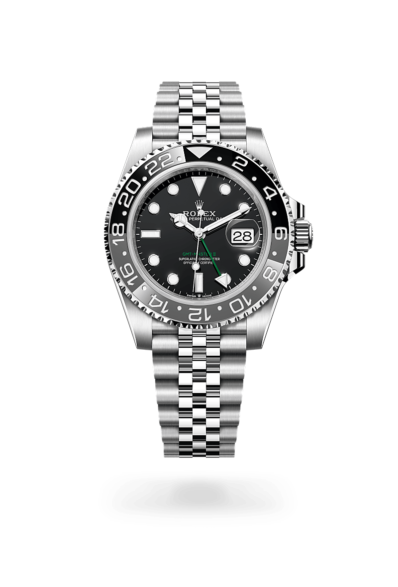Rolex GMT-Master II, M126710GRNR-0003, Oyster, 40 mm, Edelstahl Oystersteel