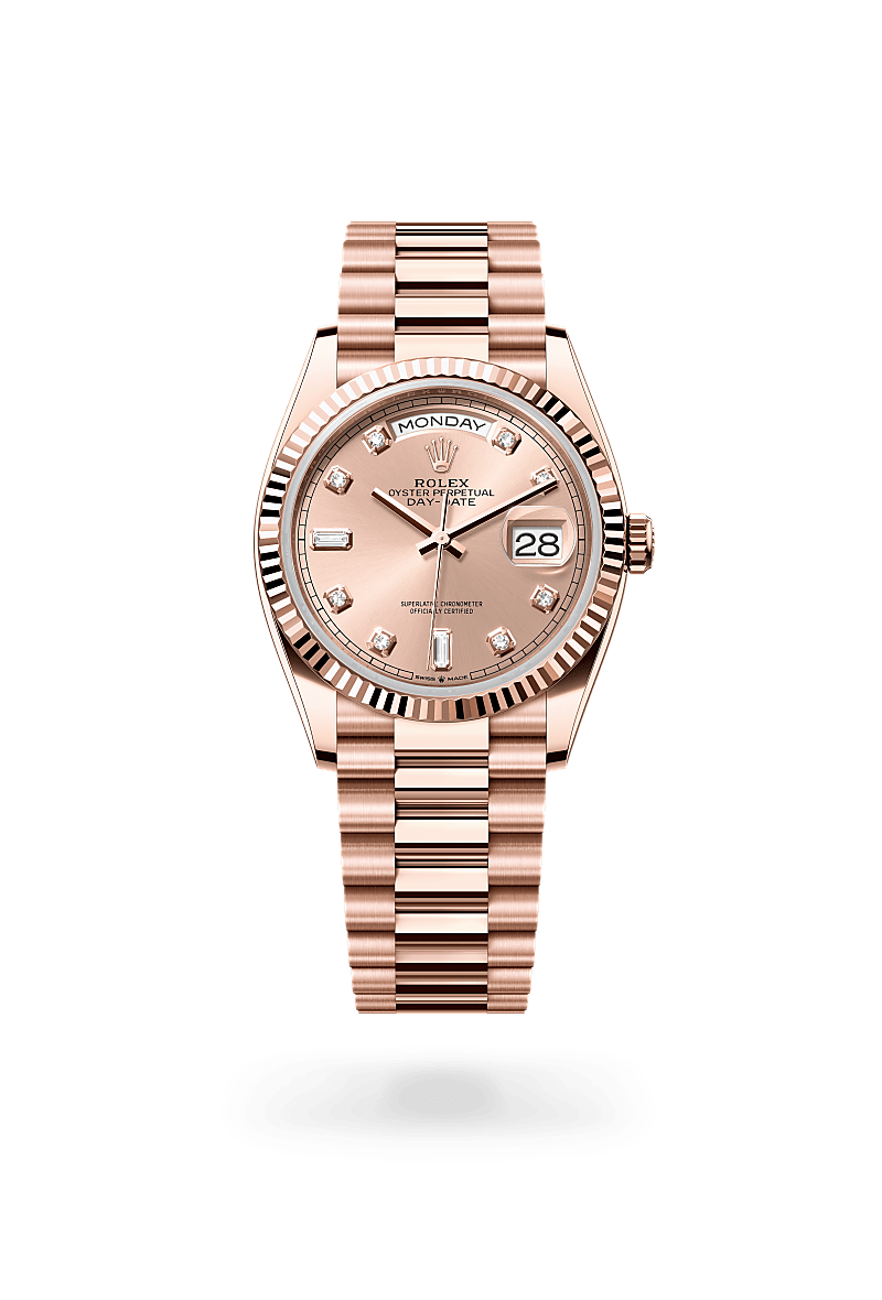 Rolex Day-Date, M128235-0009, Oyster, 36 mm, Everose-Gold