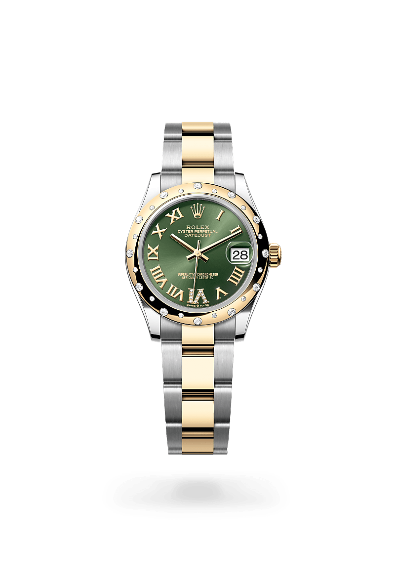 Rolex Datejust, M278343RBR-0015, Oyster, 31 mm, Edelstahl Oystersteel und Gelbgold mit Diamanten