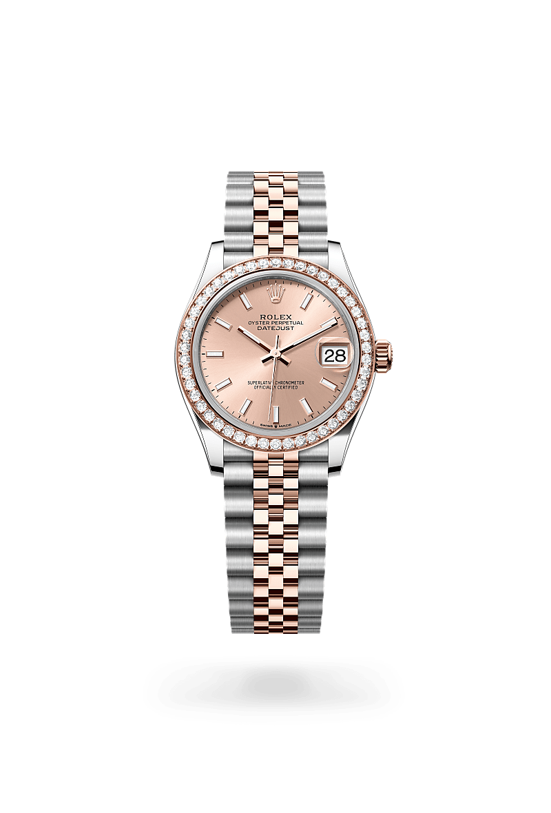 Rolex Datejust 31, M278381RBR-0010, Oyster, 31 mm, Edelstahl Oystersteel und Everose-Gold mit Diamanten
