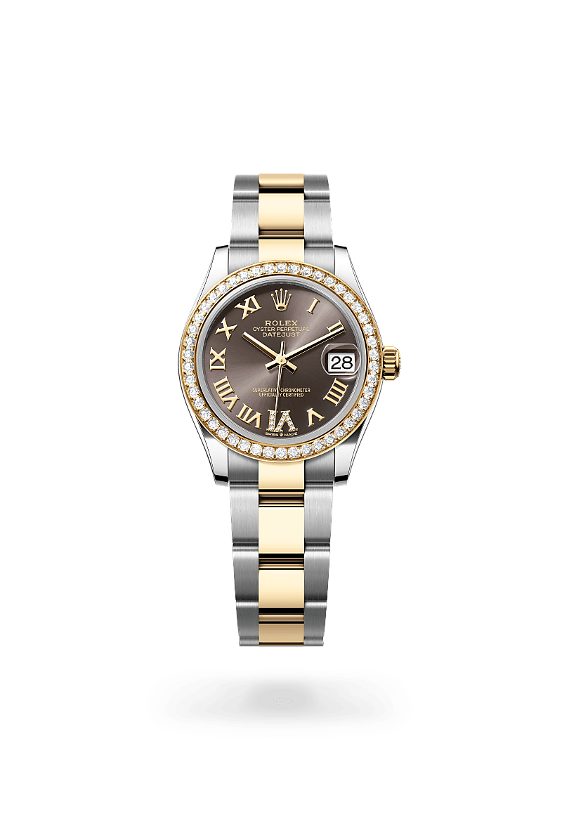 Rolex Datejust, M278383RBR-0017, Oyster, 31 mm, Edelstahl Oystersteel und Gelbgold mit Diamanten