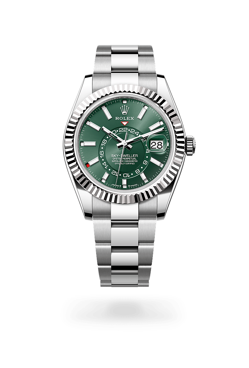 Rolex Sky-Dweller, M336934-0001, Oyster, 42 mm, Edelstahl Oystersteel und Weißgold